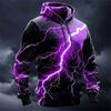 New Trend Fashion Lightning 3D Print Hoodies Men Women Oversized Hoodie Pullovers Hooded Sweatshirts Tracksuit Coat Kid Clothing