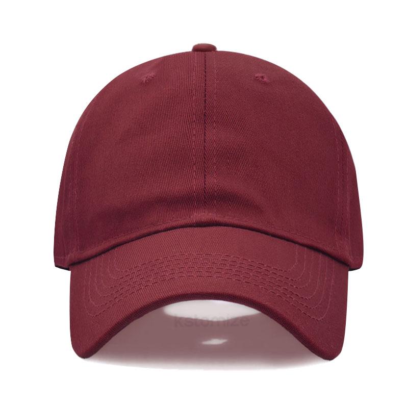 Baseball Cap Women'S Plain Sports Golf Cap For Man Washed Cotton Dad Hat Sun Hats Solid Color Color All-Match Trendy For Daily