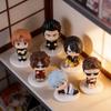 Gintama Pvc Figurine Set With Sitting Characters For Desk Decor And Gift Ideas