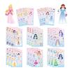 8PCS/Set DIY Stickers Puzzle Face Changing Stickers Animal Assemble Game Montessori Cognition Educational Toys For Children Kids