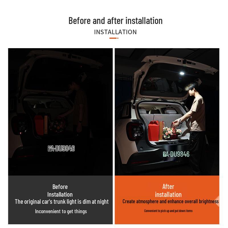 BYD Seagull Trunk Light: Non-Destructive, Auto-Sensing, High-Brightness Tailgate Lamp.