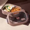 Kinder Bento Box Herbruikbaar Voedselveilig Grote Capaciteit Compartimentenbak Water Vulbaar Thermisch Roestvrij Staal Geïsoleerde Voedseldoos Huis Kantoor Lunchbox