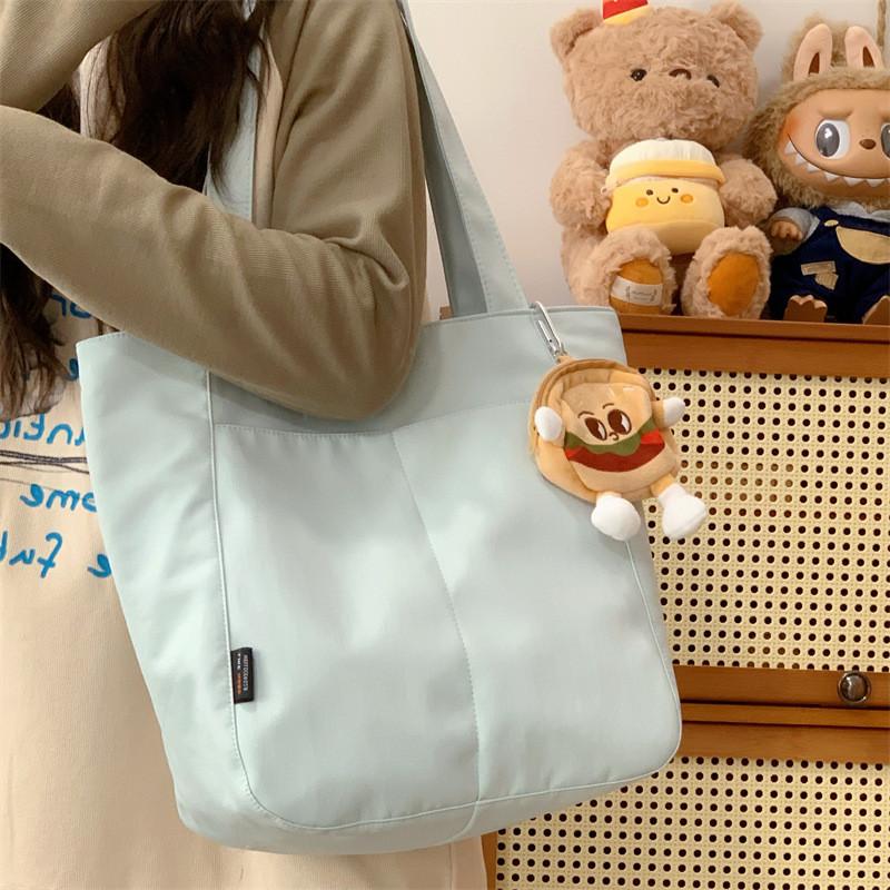 Nylon Tote Bag For Women With Magnetic Closure And Multiple Pockets For Daily Use