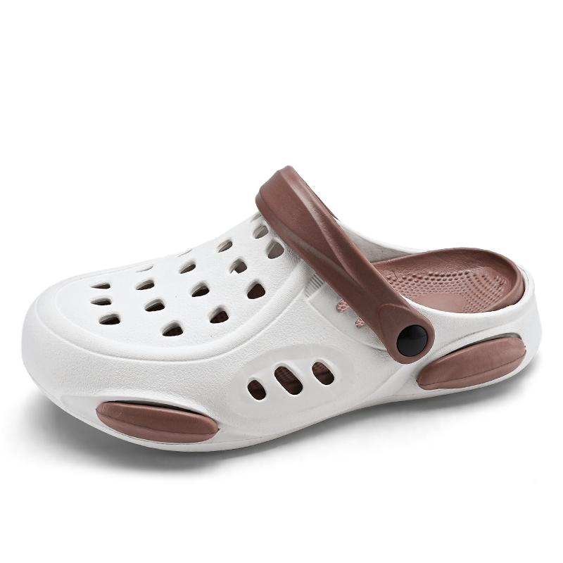 Mode Zomer Heren Klompen Ademend Strand Slippers Zachte Zool Heren Huis Slippers Buiten Antislip Slides