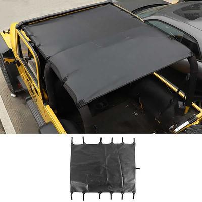 Leather Soft Roof Top Cover Sunshade Top Full Length Cover Car Exterior Accessories for Jeep Wrangler TJ 1997-2006
