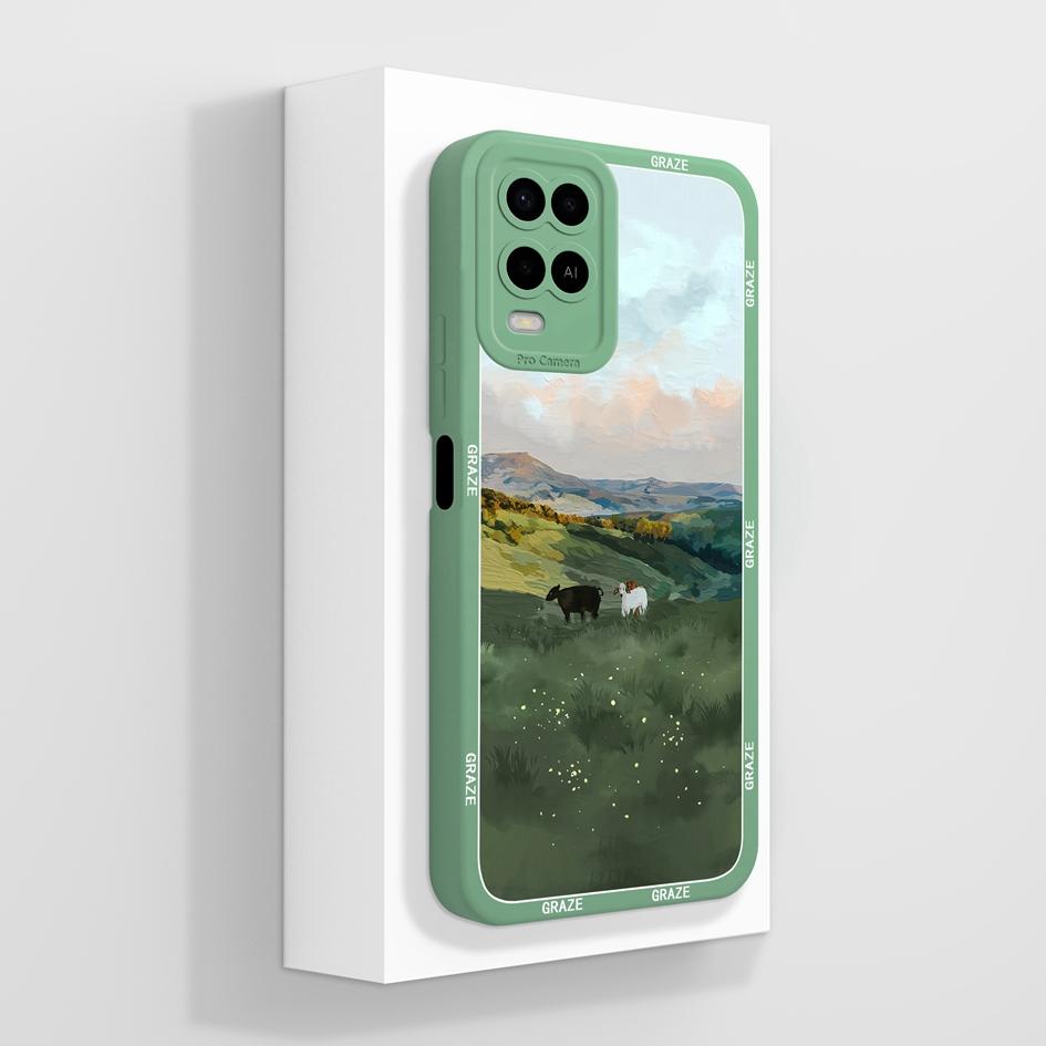 For OPPO A54 A54S A55 A56 A57 A57E A57S A58 A72 A73 A74 A75 A76 Phone Cases Lovely Panda Pattern Soft Liquid Silicone Shockproof Covers For OPPO Shell