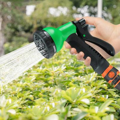 Garden Hose Nozzle Water Spray Nozzle with 8 Adjustable Watering Patterns Slip Resistant Handle High Pressure Hose Nozzle