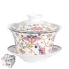 DARUNYAO Blue & White Ceramic Gaiwan Tea Bowl