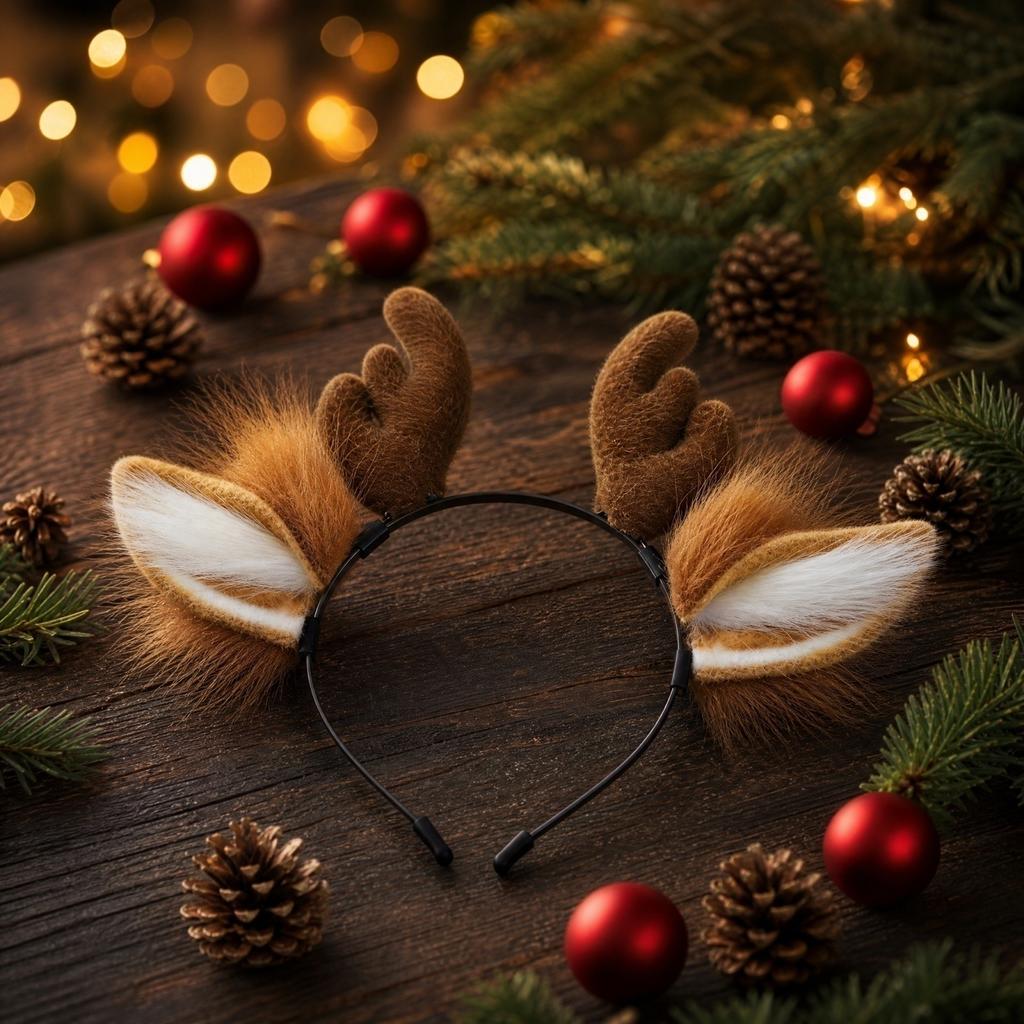 Christmas Removable Deer Headband for Stage Performance Costume