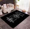 Sports Car with Other Cars Printed Carpet, Kitchen Rugs, Yoga Mat, Non-Slip Bathroom Mats, Absorbent Washable Polyester Rug