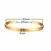 Classic Openning Bangles Bracelet for Women Men,Stainless Steel Cuff Bracelet,High Polished Bangles Gift