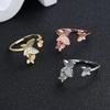 New Retro Fashion Temperament Butterfly Women's Ring.