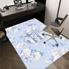 1pc FCB, Floral Carpet Anti Slip Polyester Floor Mat for office.Bedroom