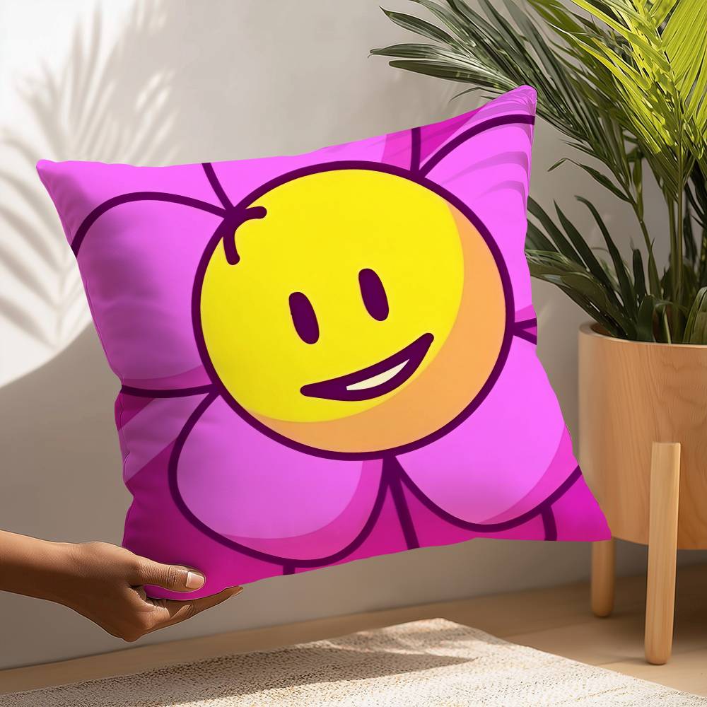 BFDI Battle for D-Dream Island Pillow Case Plush Fabric Soft Pillowcase Double Sided Print Cushion Cover Household Gifts