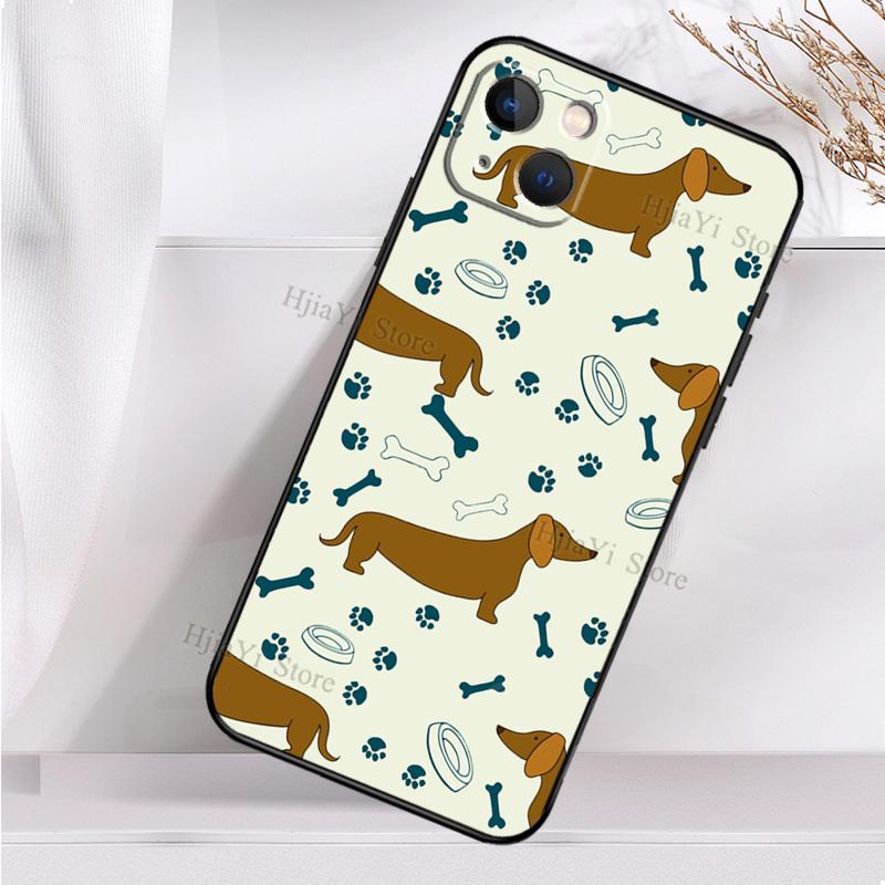 Capa de telefone à prova de choque com citações de salsicha e cachorro para iPhone 12 13 Mini 11 14 Pro Max XS XR X 7 8 Plus SE 2020 Capa traseira