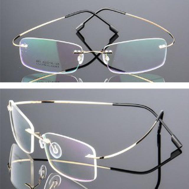 Κράμα τιτανίου Super Elastic Rimless Γυαλιά Ανδρικά Γυναικεία Unisex Γυαλιά χωρίς πλαίσιο Μόδα Επαγγελματικά γυαλιά Προστασίας ματιών