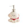 Ceramic Liquid Soap Dispenser Dog Shape Empty Bottle Dog Shape Lotion Bottle Cute Press Pump Shower Shampoo Dispenser Kitchen