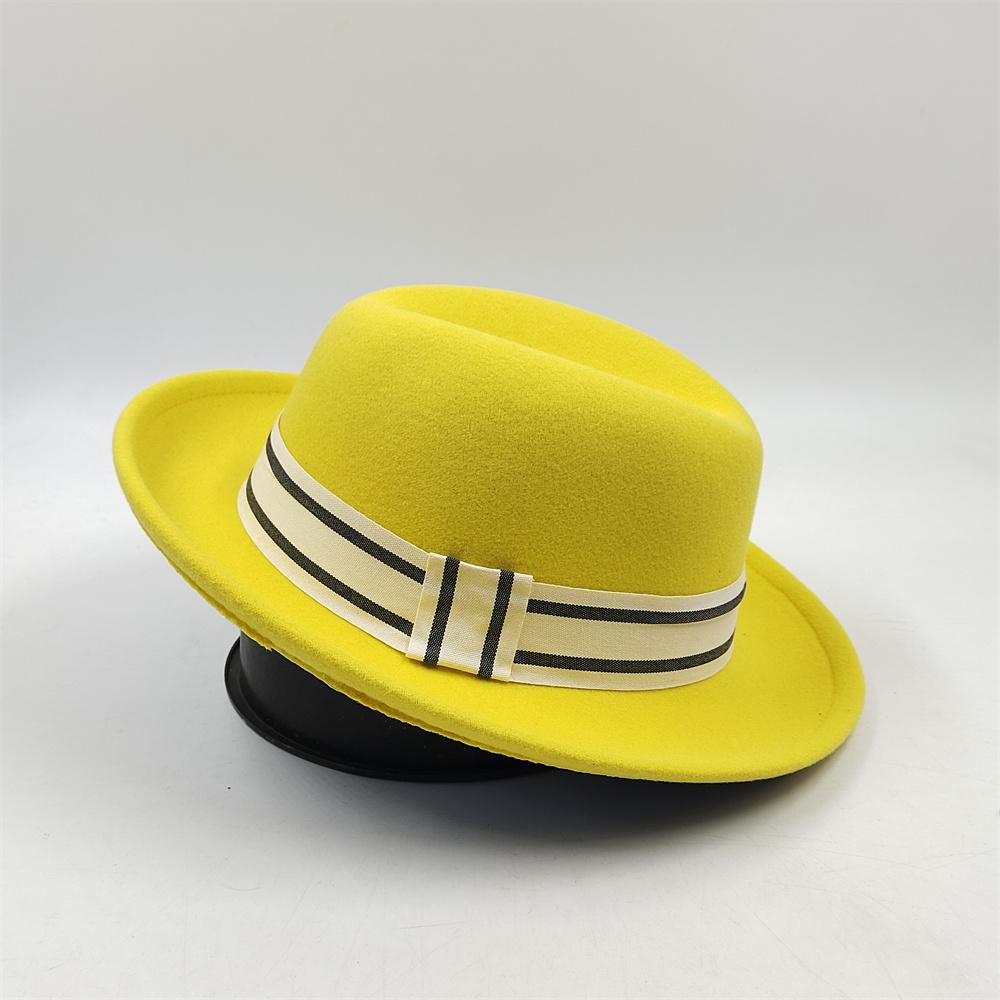 Cappello a torta di maiale da uomo Fedora con piume Classico Cappello a bombetta da gentiluomo Cosplay Derby Cappello a bombetta Cappello inglese Panama sombrero uomo