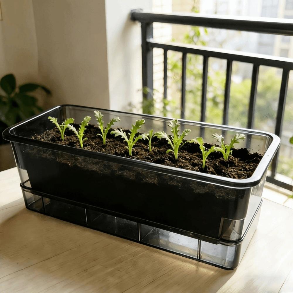 Plastic Hydroponic Plant Pots Thicken Cultivation Box Seedling Tray Self Watering Planting Container Plant Nursery Pot