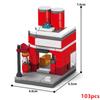 NUOVO Ristorante Dessert Caffè Negozio di Animali Domestici Frutta Vista Strada Cibo Casa Kit di Blocchi da Costruzione Mattoncini Modello per Bambine Giocattolo per Bambini