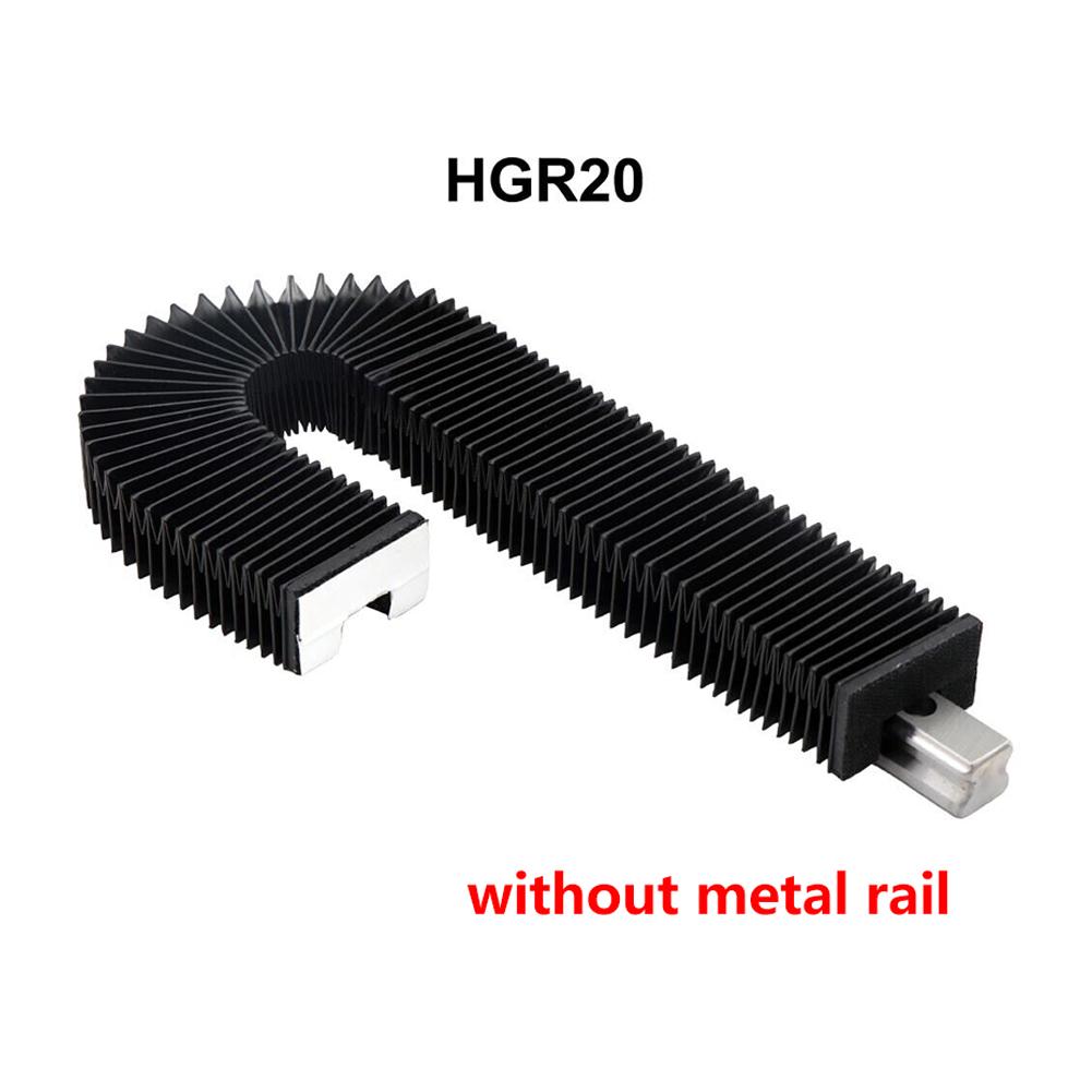 Bellows Linear Dust Cloth Black CNC Dust Cover Cloth Stretched Guide Rail HGR20