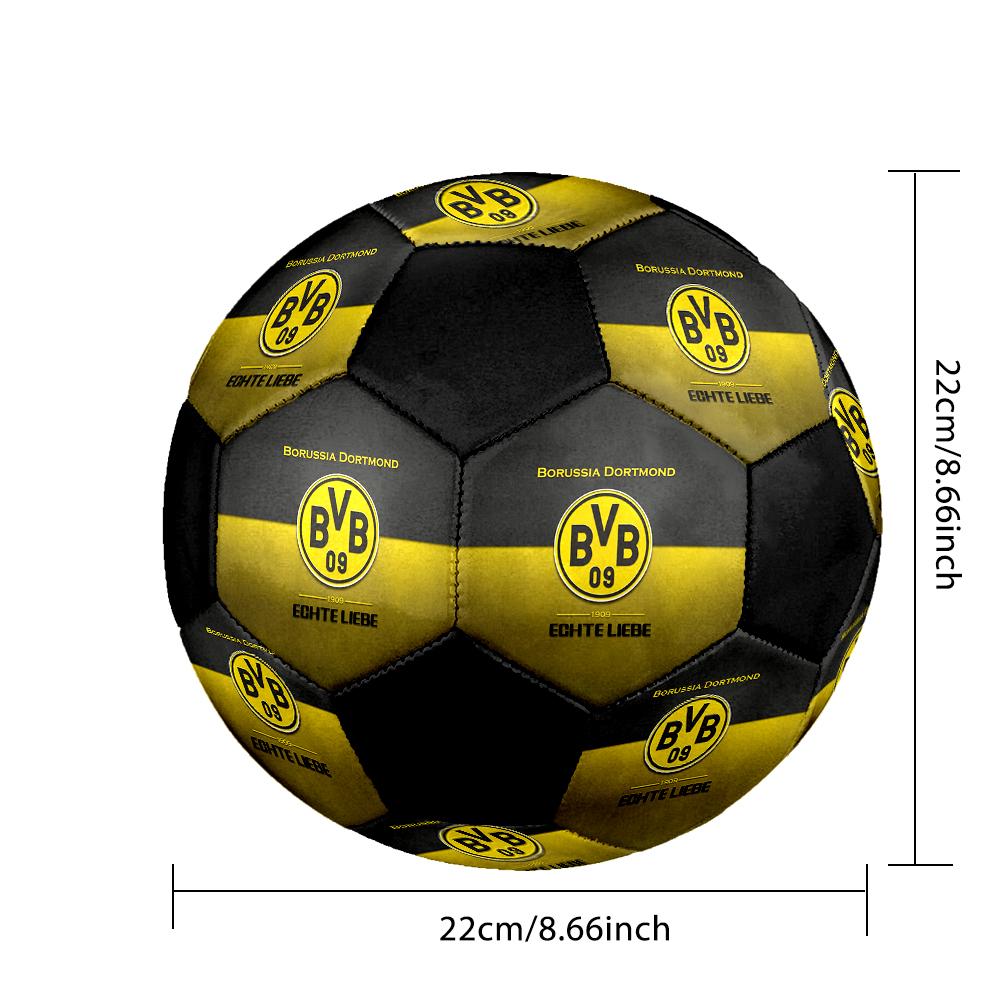 MAAT 5 Borussia Dortmund Voetbal Kleurrijk Alle Leeftijden Machine Gestikt PVC Wedstrijd Klaar Duurzaam Hoge Stuit