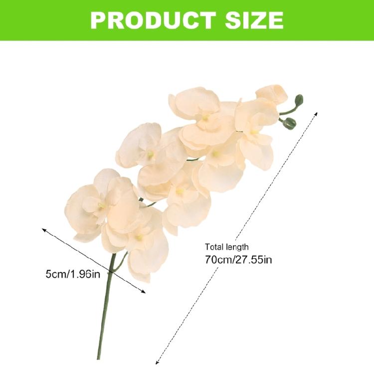 3D Artificial Flower Branch Silk Butterfly Orchids for Home Vases Decoration Wedding Event Backdrops Elegant