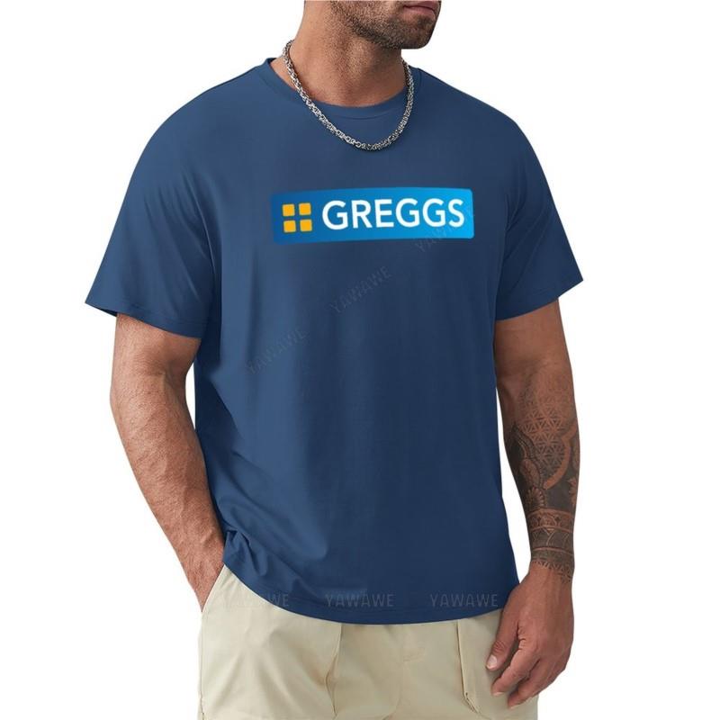 Mann schwarze T-Shirts Sommer T-Shirt Greggs Logo T-Shirt T-Shirt Mann Katzen-Shirts Vintage T-Shirt Herren weiße T-Shirts