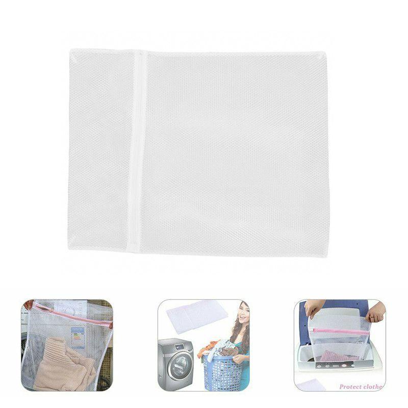 Wäschesack mit Reißverschluss in großer Größe für empfindliche Kleidung 50x60cm Netzstoff