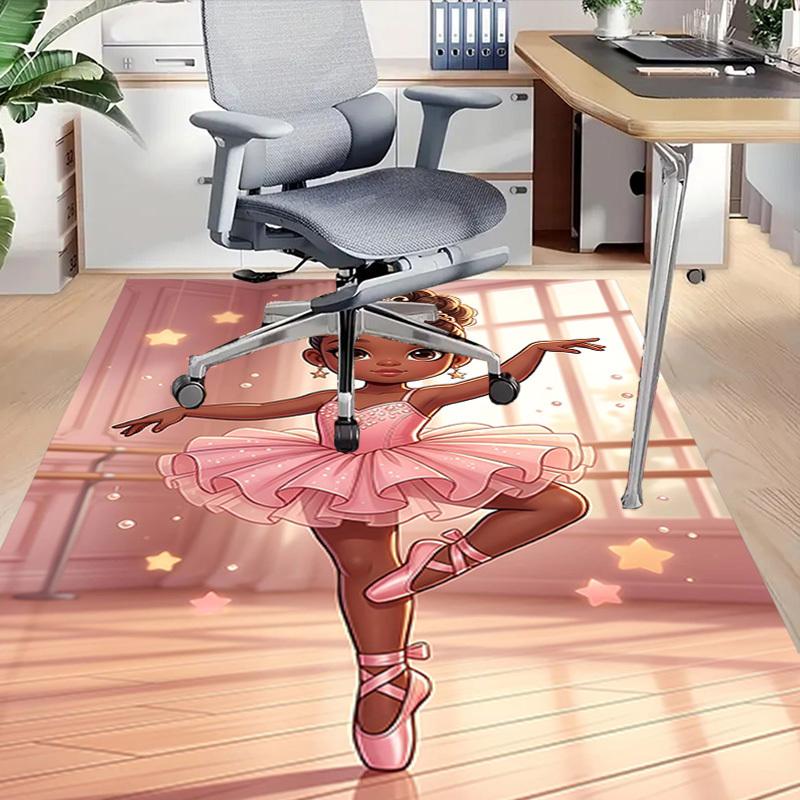 1PC Ballerina Princess Extra Large Non-Slip Floor Carpet, Office, Family, Bedroom, Studio Large Area Rug,Longlasting Material-J0384