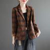 Παλτό Γυναικείο Vintage Άνετο Ελαφρύ Oversized Casual Μπλέιζερ Βαμβακερό Λινό Ζακέτα Μπουφάν