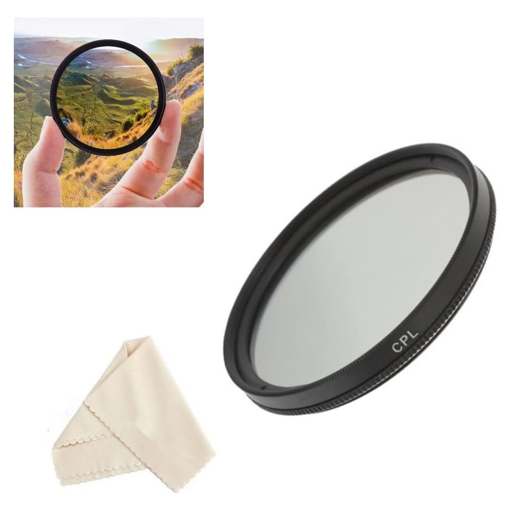 Camera lens CPL filter, 77mm ultra-slim HD circular polarizing filter for Nikon AF Zoom-NIKKOR 80-200mm f/2.8D ED lens and Nikon AF-S NIKKOR 16-35mm f