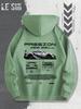 Men'S Passionate Racing Graphic Hoodie Featuring Race Cars and Sports Car Illustrations, Perfect for Everyday Wear