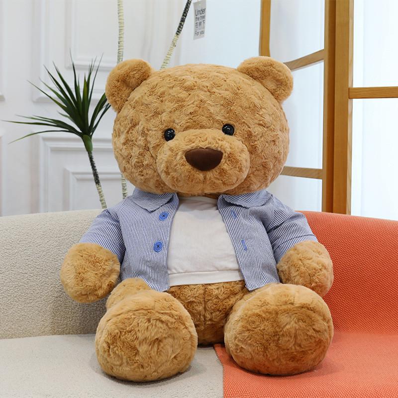 Teddy Bear Plush Toy With Clothing For Valentines Day Gift For Girls And Boys
