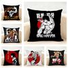 HHanma BBaki Cushion Cover Linen Pillowcase Soft  for Sofa Bed Home Room Decor