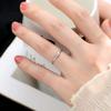 European And Korean Simple Love Peach Heart Ring Women, Minimalist And Sweet Daily Jewelry, Fashionable And Popular Ring