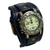 Lederuhr Vintage Lässig Analog Quarz Armbanduhr für Herren und Damen JW351P0025