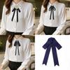 College Style Satin Bow Tie Pin With Alloy Butterfly Design For Women Graduation Accessories