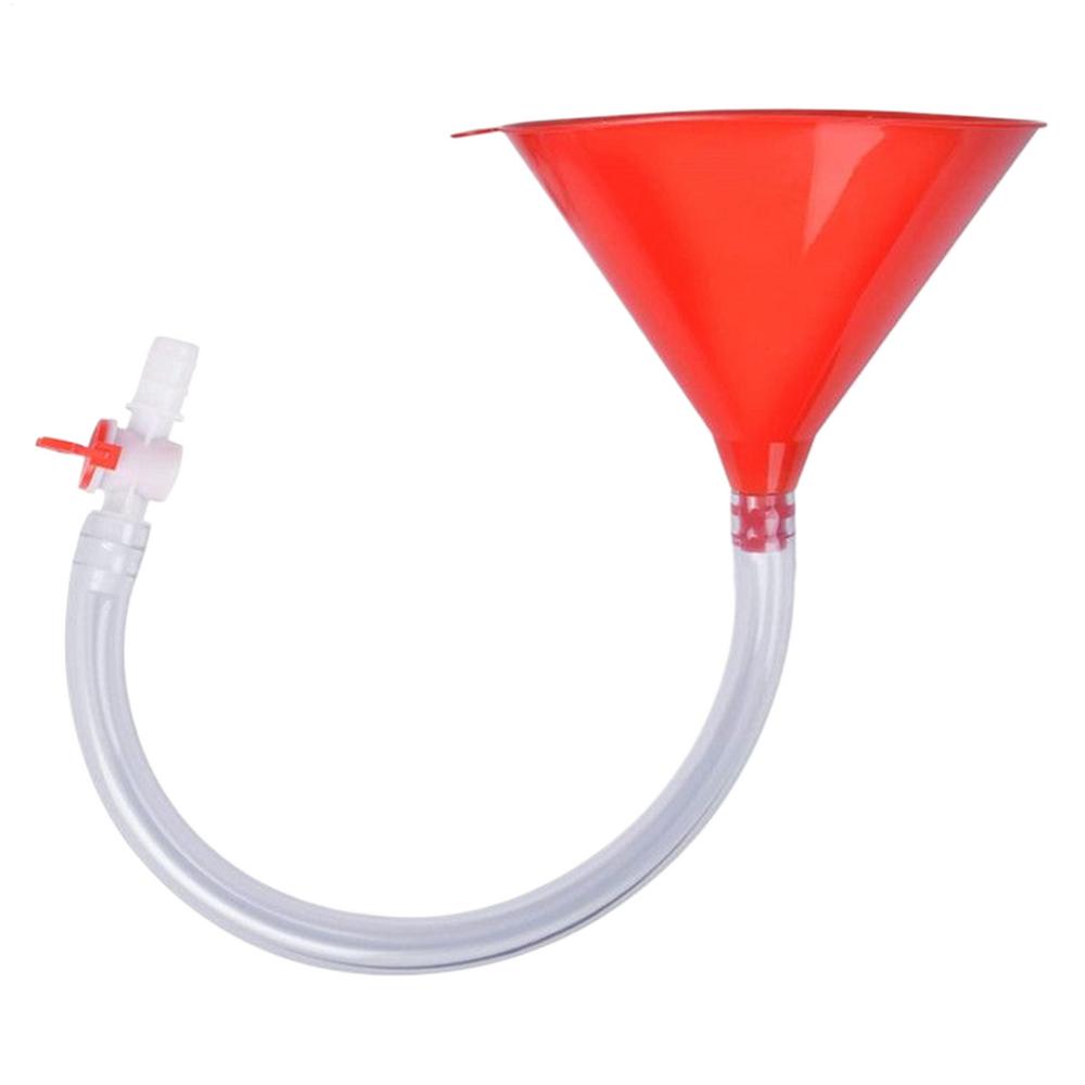 Beer Funnel Plastic Filling Funnel Beer Funnel Wine Liquid Pipe Tube Plastic Valve Hose for Birthday Beer Festivals Drinking