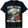 Grand Teton National Park Wyoming USA Mountain Snow Hiking T-Shirt