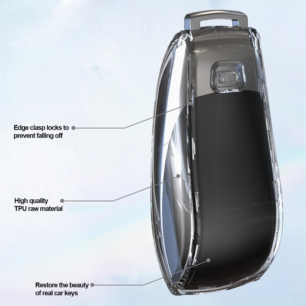 Housse de protection transparente en TPU pour clé de voiture, pour Mercedes Benz ECS GLC classe E200 E400 E63 W213 S550 S560 C260 A200