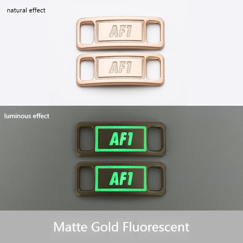 NO.8 2Pcs Fluorescent Shoe Buckle Shoelaces for Sneakers Luminous Glowing AF1 Shoes Accessories Decoration Shoelace