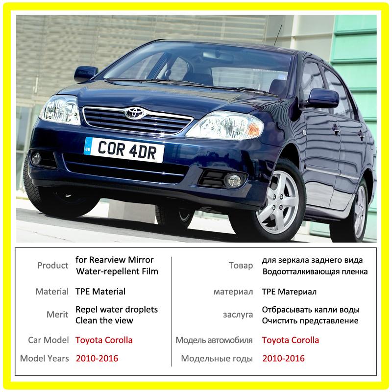 Film Anti-buée et Anti-pluie à couverture complète pour Toyota Corolla E120 E130 2000 ~ 2006, Film de protection pour rétroviseur, accessoires 2004 2005