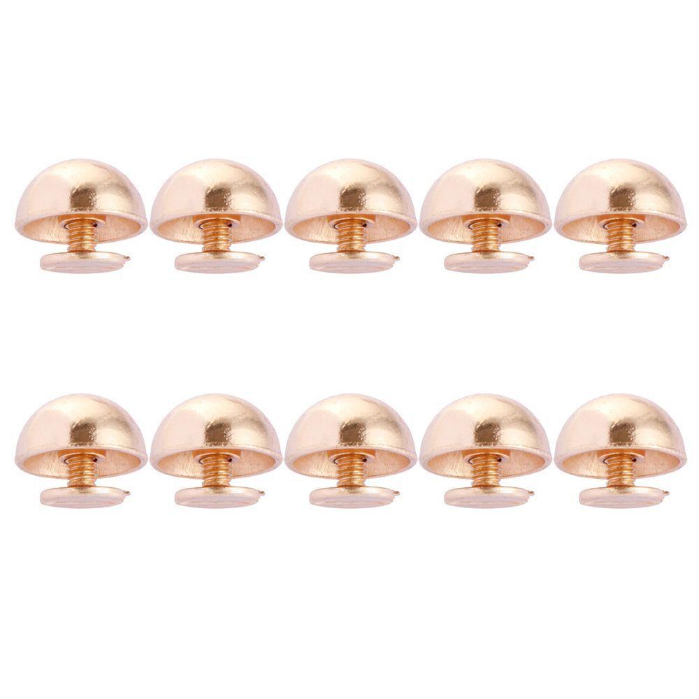 Luggage Craft Cloth Button Metal Nail Clothes/Bag/Shoes Round Head Screws Strap Rivets Mushroom Dome Solid Nail Bolt