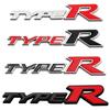 3D Metal Type R Logo Front Grille Badge Rear Trunk Emblem Decals For Civic TYPER CRV HRV Accord Fit Car Accessories HI7