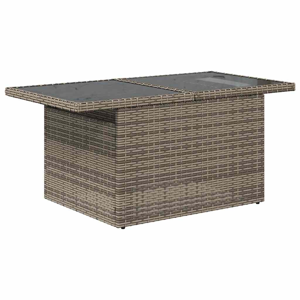 Vidaxl 8-Cz. Conjunto de Móveis de Jardim com Almofadas, Cinza, Polirattan