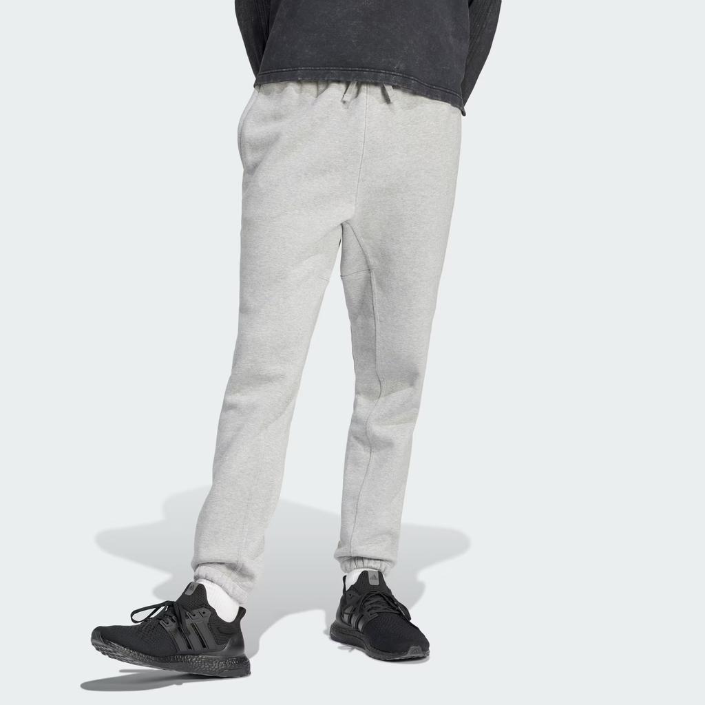 adidas Lounge Fleece Pants Casual Pants Men's Gray IS1579