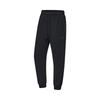 Li Ning Fitness Series Solid Color Fleece Thick Drawstring Cuffed Knitted Sports Pants Men Pants Black AKLT743-1