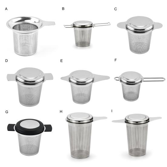 Tea Infuser with Handle Fine Mesh Reusable Anti-rust Household Tea Shop Handheld Tea Leaf  Strainer for Kitchen