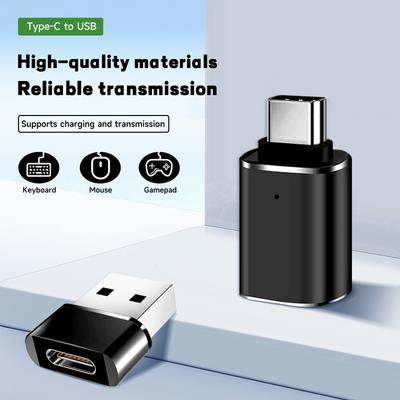 מתאם USB C זכר ל-USB 3.0 נקבה קורא כרטיסים, תואם ללא סוללה, טלפון חכם אנדרואיד טאבלט